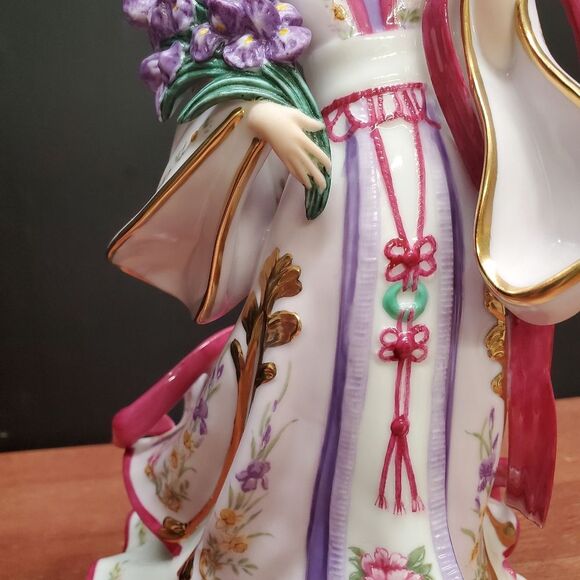 The Iris Princess by Lena Liu Porcelain Figurine The Danbury Mint - Picture 8 of 12